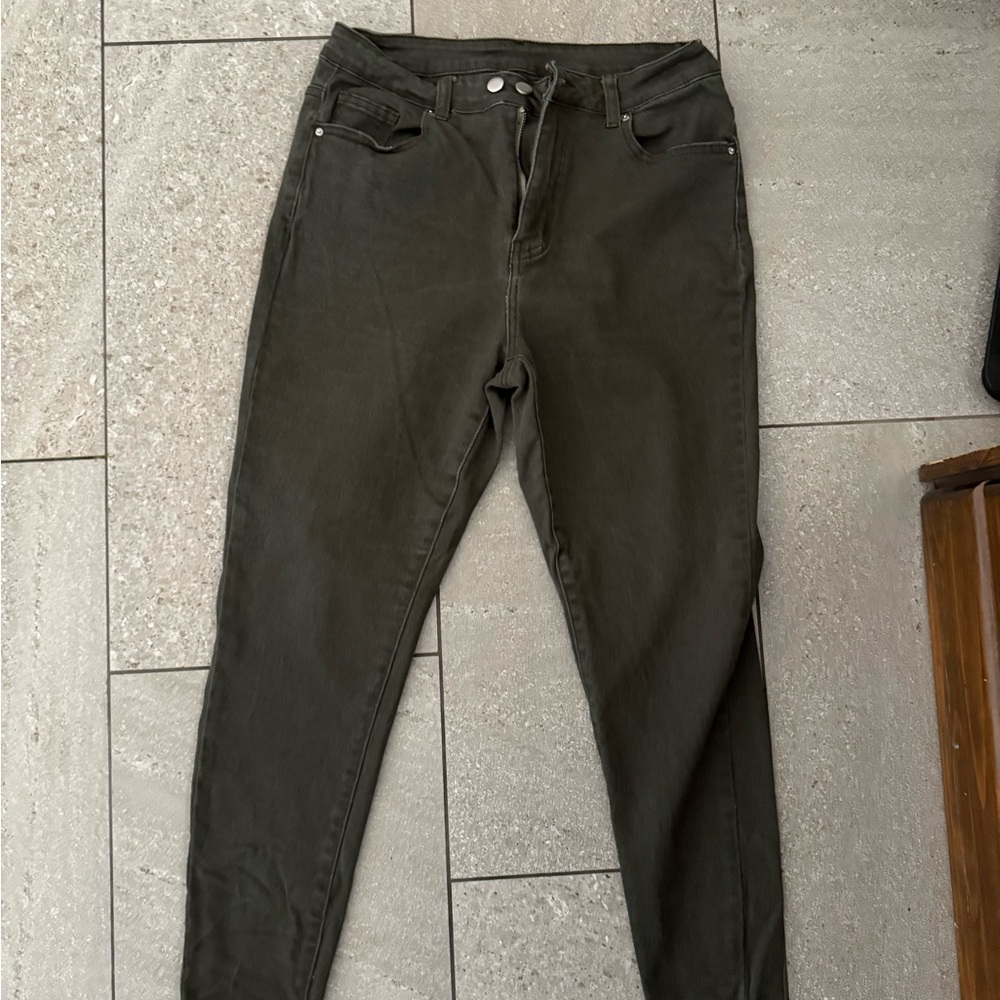 Olive Green Women's Jeans